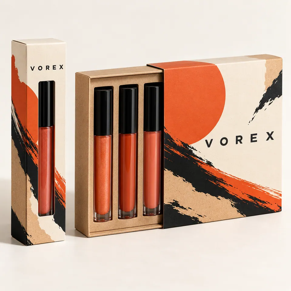 Custom Lip Gloss Boxes by Vorex